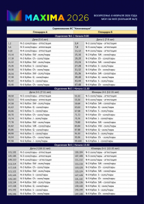 Программа турнира Максима 2026, стр. 2